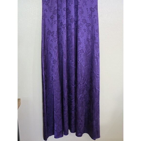 Kontatto Halter Satin Maxi Dress Gown Womens Medium Made In Italy - Picture 4 of 10